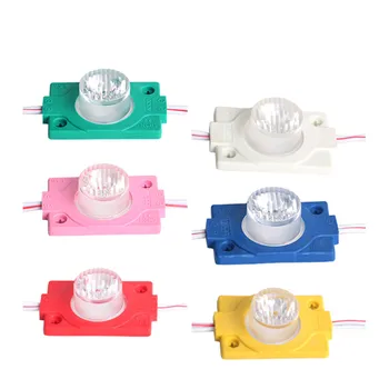 

10 PCS Led Strip Module 12v COB Light With Lens Advertisement Design Sign Backlight Shop Banner Waterproof White Red Green Blue