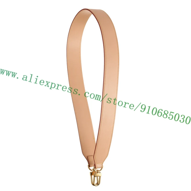Genuine Vachetta Leather Bag Strap For Luxury Designer Lady Handbag Women Purse Tote Shoulder Carry Belt Non-adjustable 95*4cm