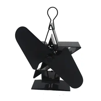 

Heat Powered Stove Fan Premium Fireplace Thermodynamic Fan Alumina Fan Blade Ultra Quiet Warm Fireplace Fan Thermal Power Fan