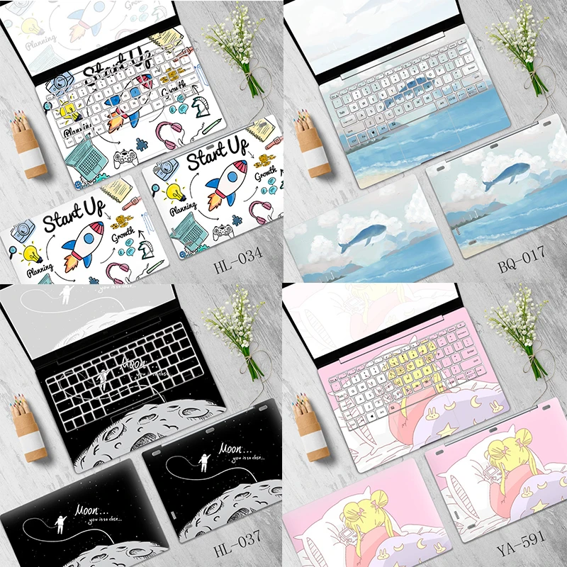 

Universal Cartoon Laptop Sticker Case Notebook Protector Cover for Dell/Asus/Lenovo/Acer/HONOR MagicBook 12 13 14 15.6 15 inch