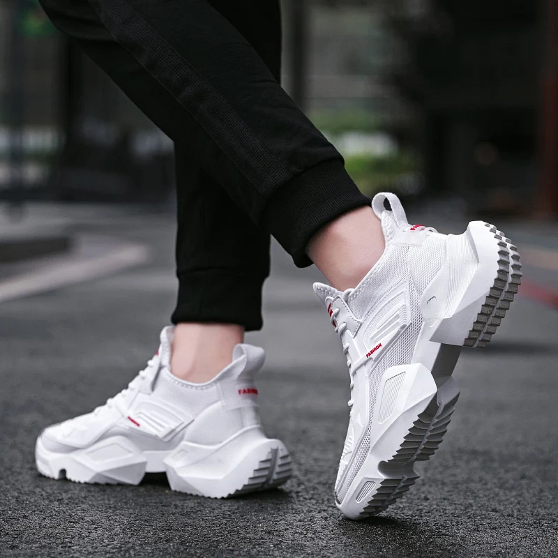 Модная мужская обувь; дышащие баскетбольные кроссовки; homme chaussure; белые кроссовки на платформе; уличные спортивные кроссовки; zapatillas hombre
