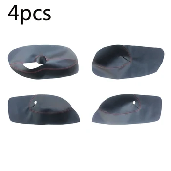 

4pcs/Set Door Panel Armrest Cover Microfibre Leather Scratch-resistant New