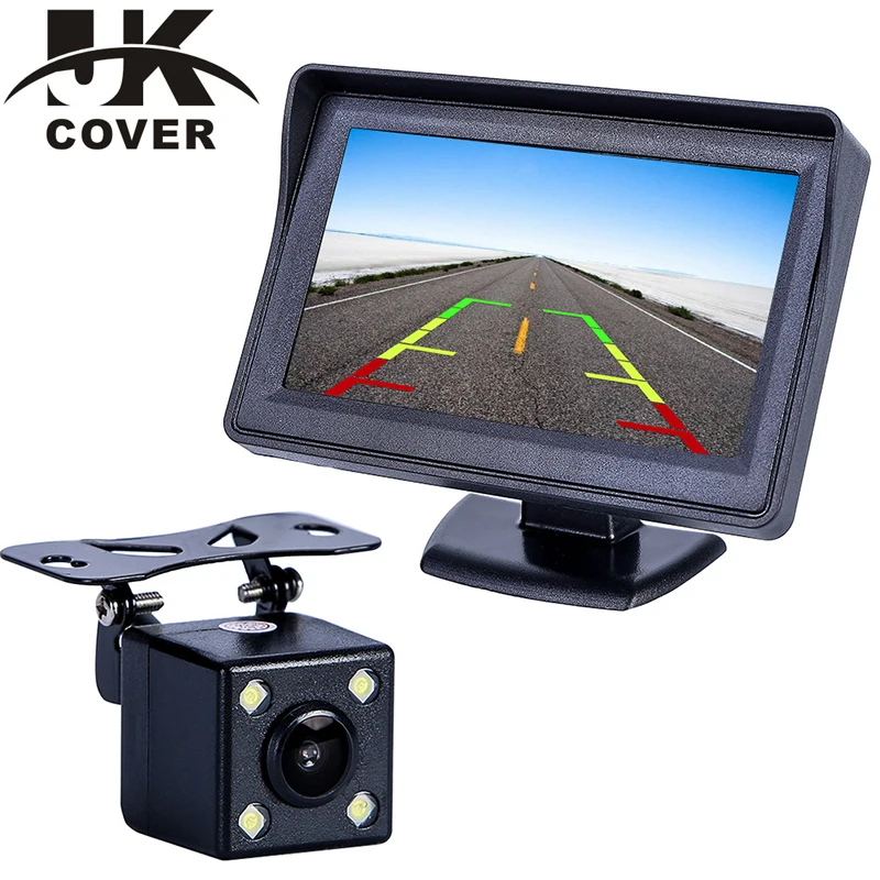 

Car Rear View Camera Parking System Kit 4.3 TFT LCD Rearview Display Monitor Night Vision Reversing