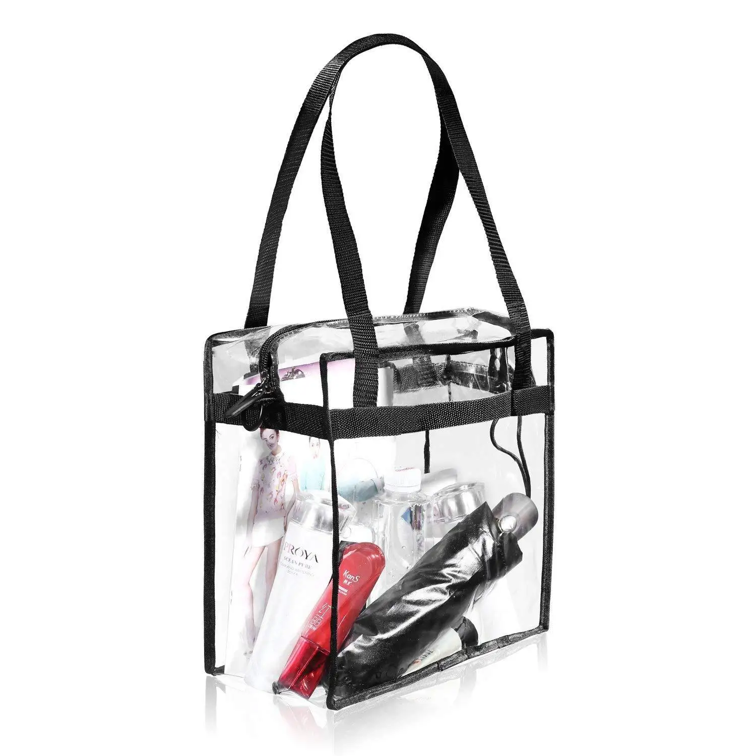

Manufacturers Customizable PVC Hand Storage Women's Transparent Organizing Small Objects Shoulder Plastic Transparent