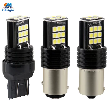 

YM E-Bright LED P21W BA15S PY21W BAU15S Car Turn Lights Canbus Error Free Brake Light 1157 3156 3157 7440 7443 6500K 3030 900Lm
