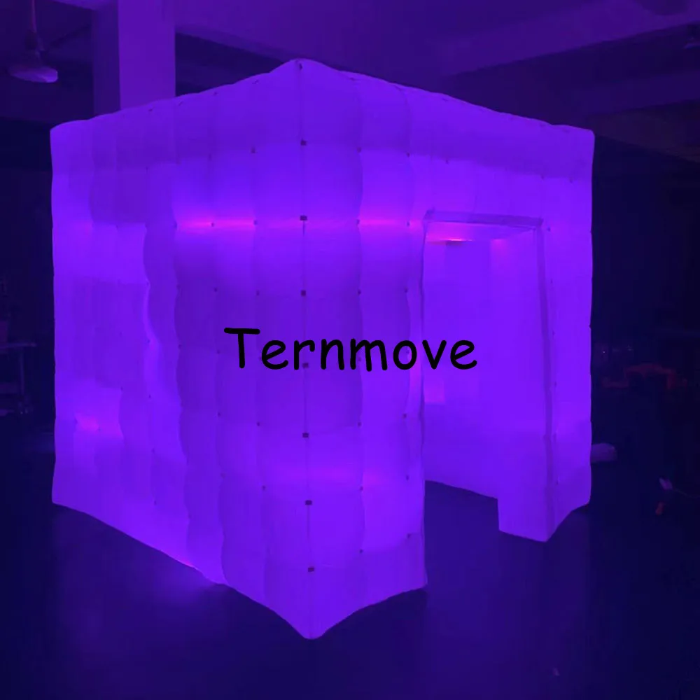 Gonfiabile Del Cubo Photo Booth Gonfiabile Aria Della Parete Portatile Photobooth Selfie Mobile Con Led Gonfiabile Cabina Foto Tenda Booth