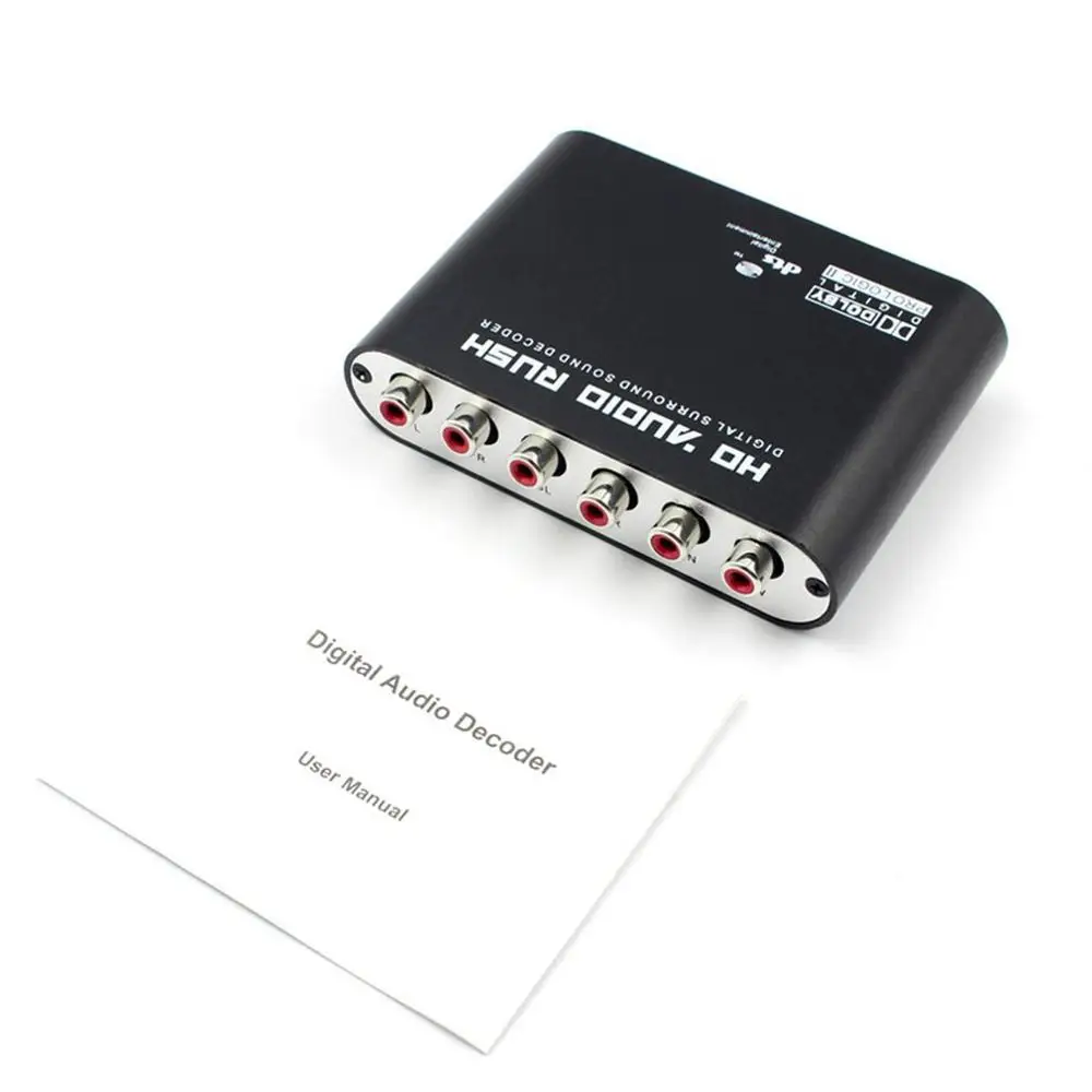  5.1 Channel Digital Audio Decoder Convertitore Dts/Ac-3 HD Rush Audio Gear Surround Sound Decoder p