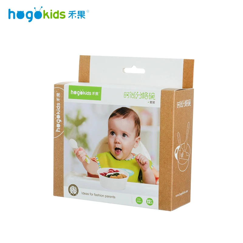 Hogokids PP детские миски для кормления разделительная обучающая миска Детские миски детская тарелка безопасная столовая посуда вспомогательная миска 3 комплекта