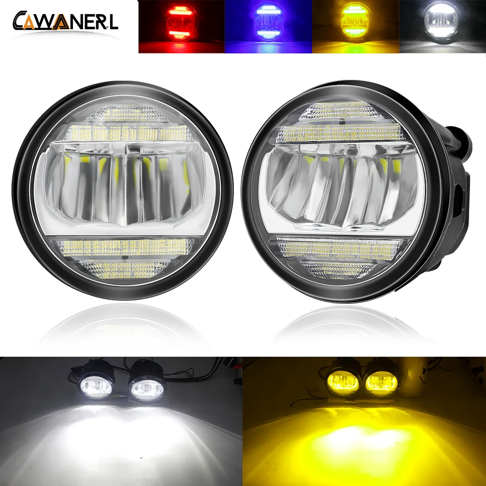 2in1 Fog Light Assembly Daytime Running Light For Nissan Qashqai Cube