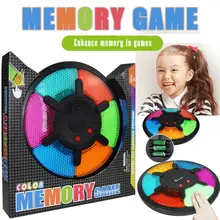 Детская Память конечная Интерактивная игровая консоль светодиодный светильник Интерактивная развивающая игрушка обучающая Машина Для Тренировки Мозга