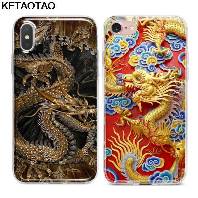 KETAOTAO стиль Дракон Fundas, чехлы для телефонов для iPhone 4S 5C 5S 6S 7 8 Plus X XS XR 11 Pro Чехол кристально чистый мягкий TPU чехол s