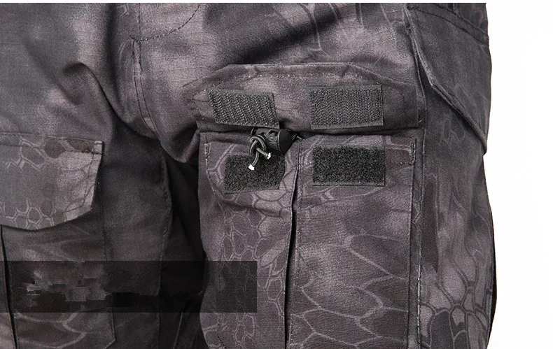 Тактическая Военная камуфляжная форма одежда для мужчин армейский боевой костюм наборы водонепроницаемые брюки карго рубашки с длинными рукавами плюс размер 3XL