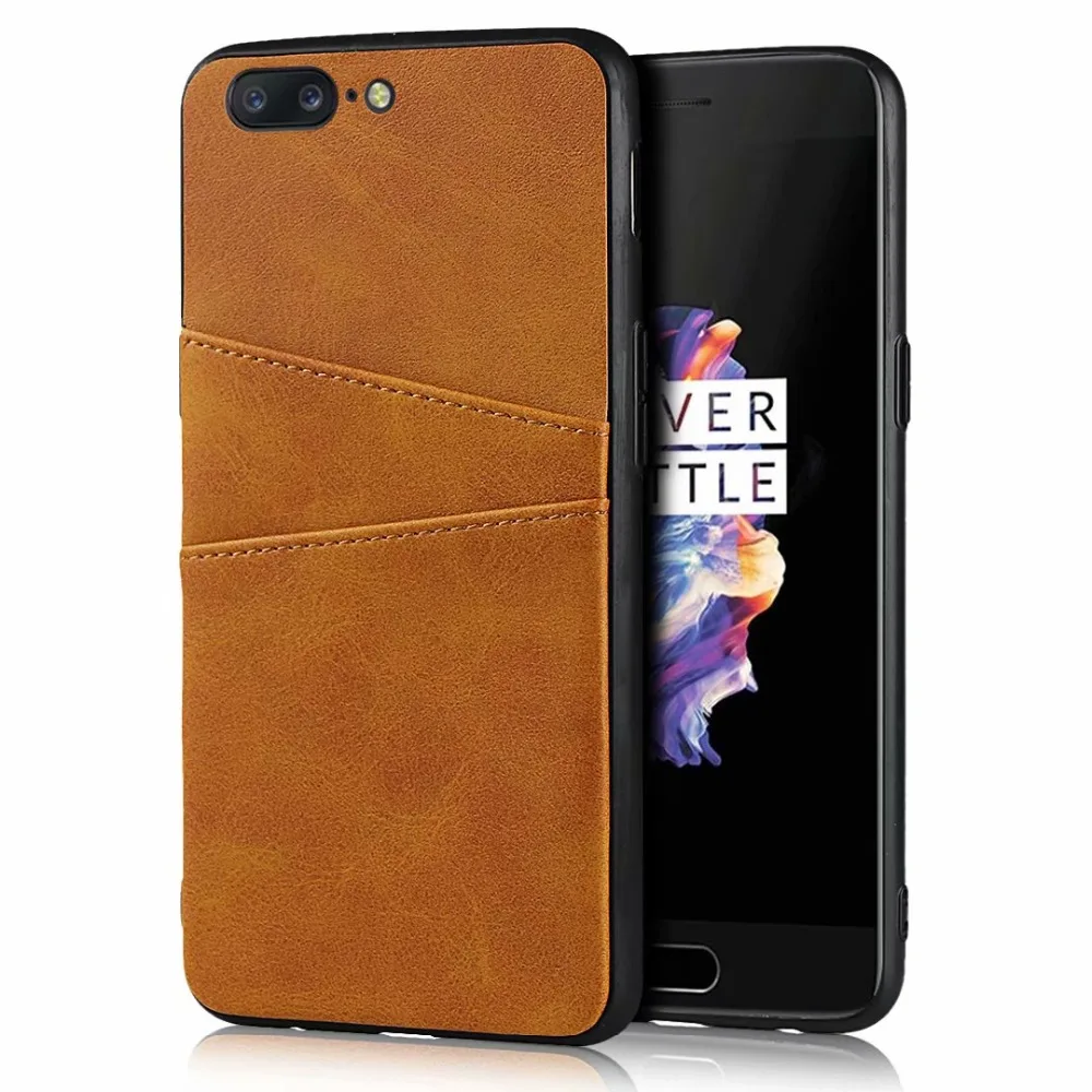 Роскошный винтажный кожаный чехол для Oneplus 7, чехол для телефона Oneplus 6T Oneplus5, слот для карт, PU кожаный чехол, 2 слота для карт, держатель