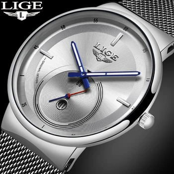 

LIGE Sports Date Mens Watches Top Brand Luxury Waterproof Fashion Cool Watch Men Ultra Thin Dial Quartz Watch Relogio Masculino
