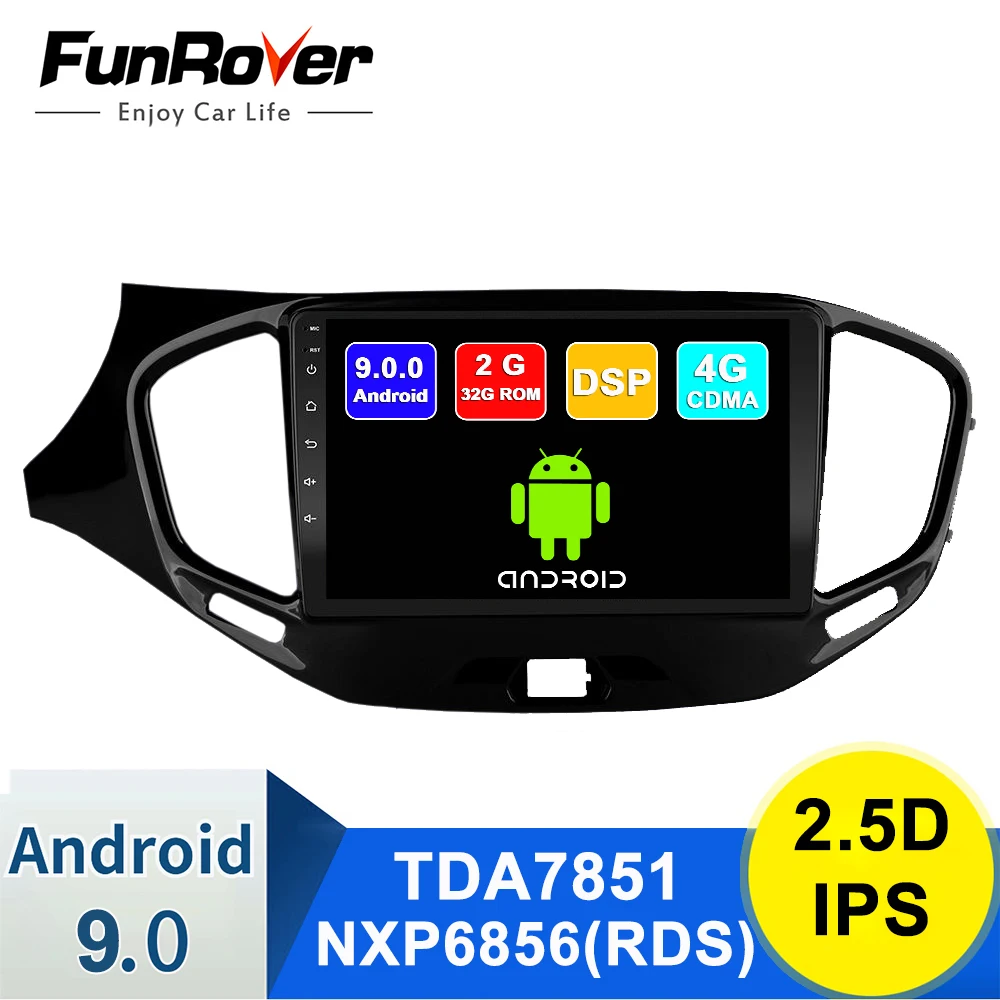 

Funrover 2.5D IPS For LADA Vesta Cross Sport 2 2din android9.0 Car Radio Multimedia Player autoradio Navigation GPS 2G+32G nodvd