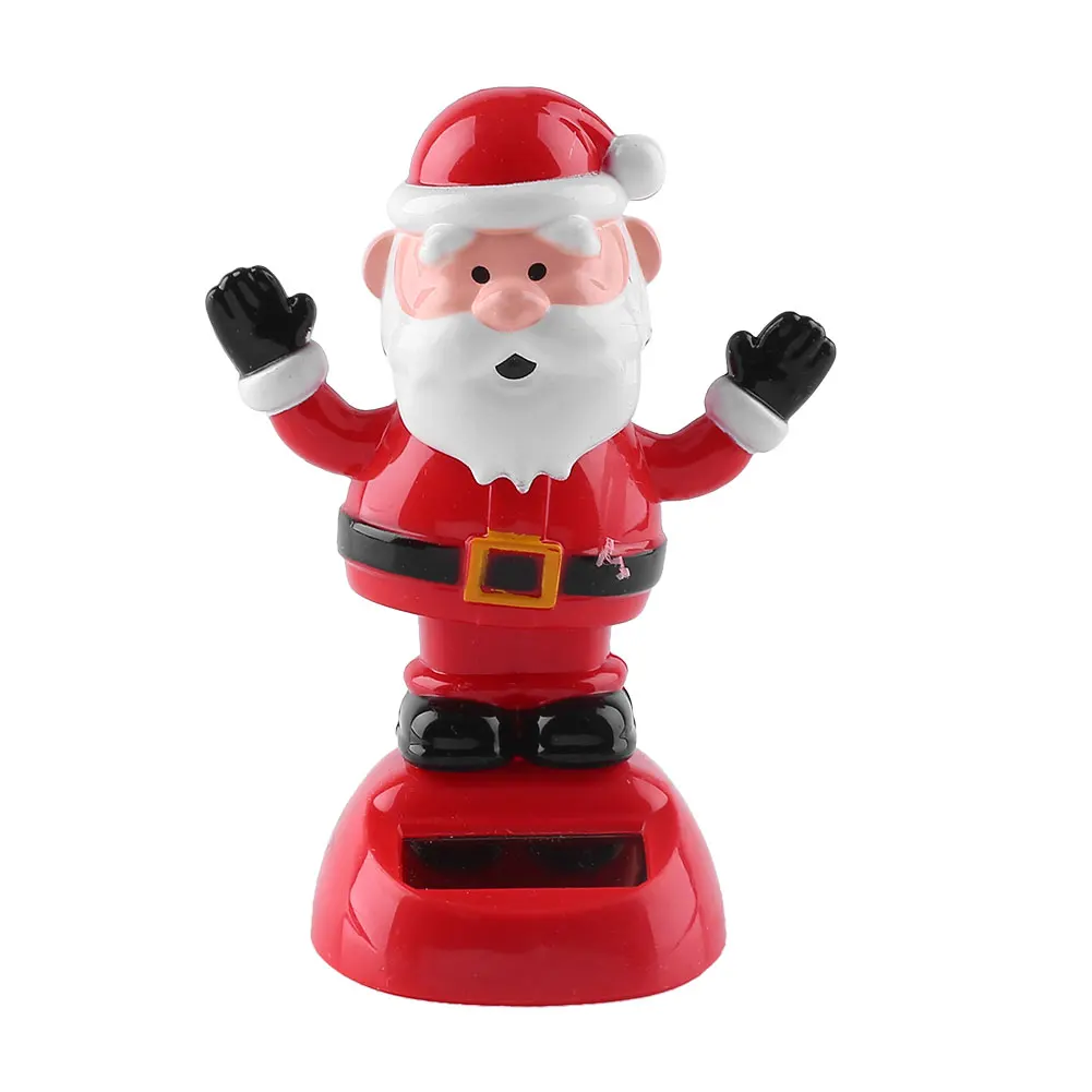 Solar Toy Car Decoration Animal Solar Car Toy for Christmas Gift - Название цвета: hands-up old man