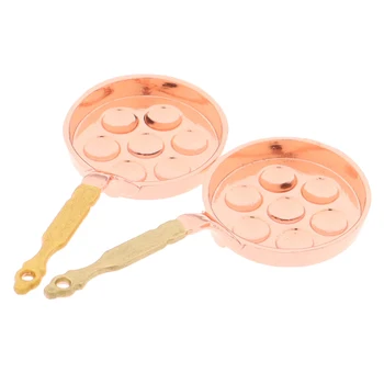 

1:12 Dollhouse Miniature Kitchen Utensil Cooking Frying Pan Model Accessories Doll House Accessories