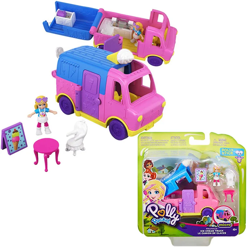 Polly Pocket Mini Polly Little Store Box девочки автомобиль игрушки Мир мини-сцена Игрушка девочка подарок Кукольный дом аксессуары Juguetes - Цвет: GGC40