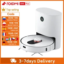 ROIDMI EVE Plus Robot Vacuum Cleaner with Smart Dust Collection Mop Cleaner Support Mi Home APP Control Google Assistant Alexa