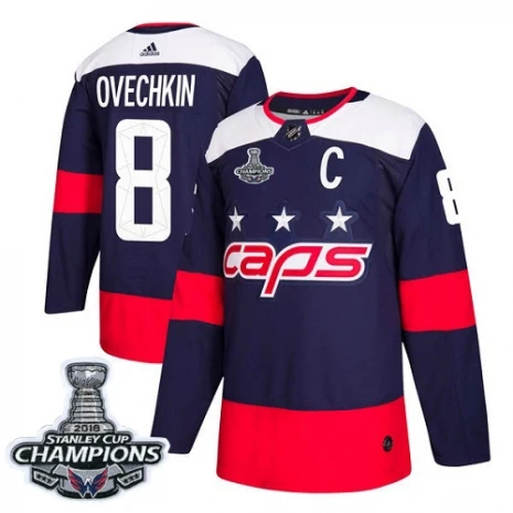 Сшитые мужские брюки в стиле «T.J» Oshie Capitals Кубок Стэнли Final Champions JERSEY - Цвет: Черный