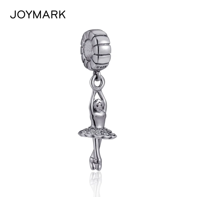 

Ballet Dancer Sterling Silver Dangle Charms 925 Silver Pendant Beads For DIY European Necklace Bracelet Jewellery Making SDC937