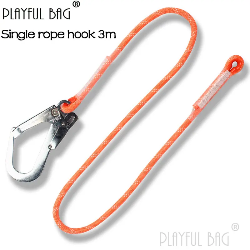 

European style safety belt accessories whole body safety belt accessories double rope double hook Safe rope ZL76 Rock Climbing