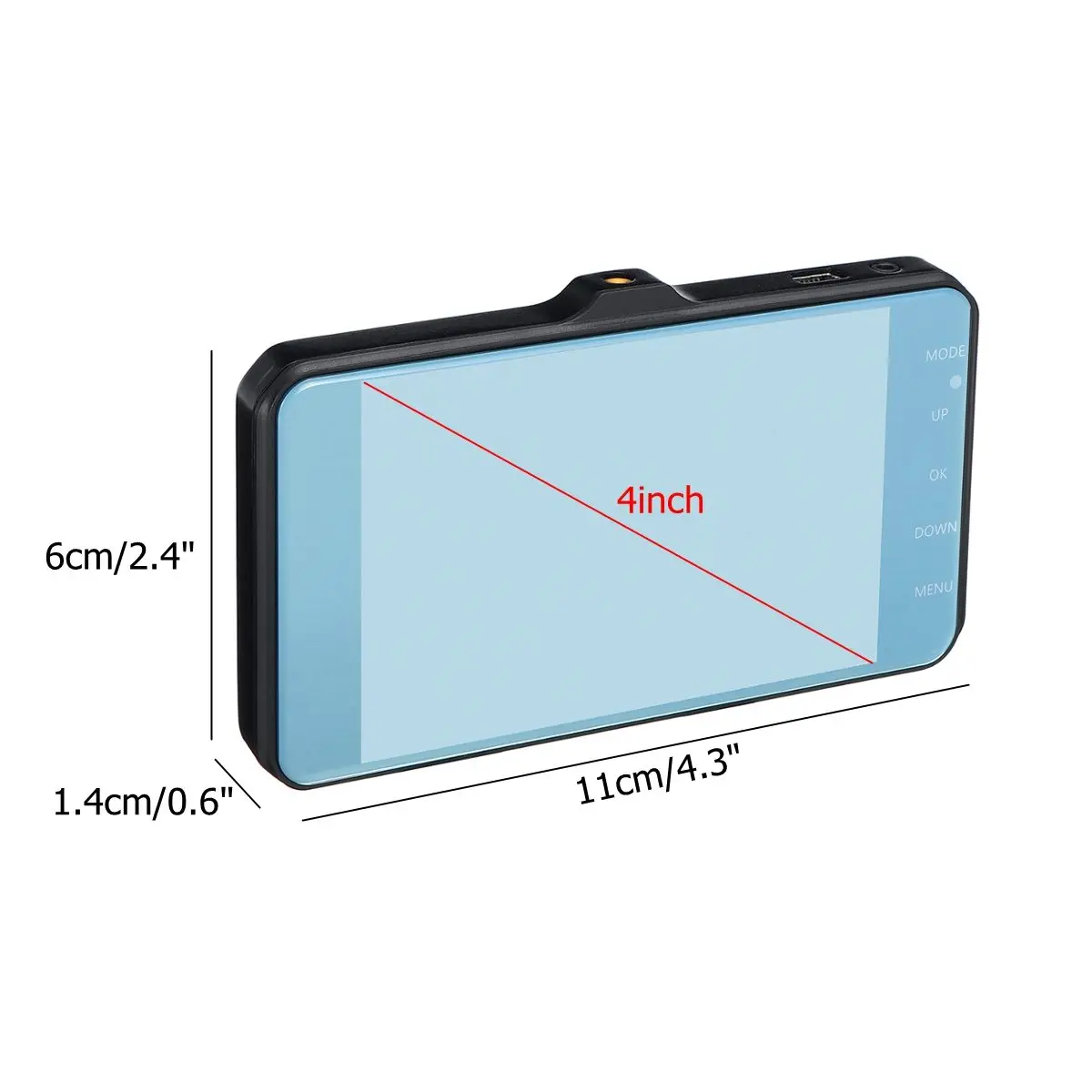 KROAK 1080P 4 zoll FHD Auto DVR Schwarz Dashboard Nachtsicht Kamera Video Recorder Loop Recording M