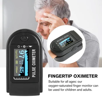 

Portable Finger Oximeter Fingertip Pulsoximeter Pulse Oximeter Blood Pressure Pulse Heart Rate Monitor Without Battery