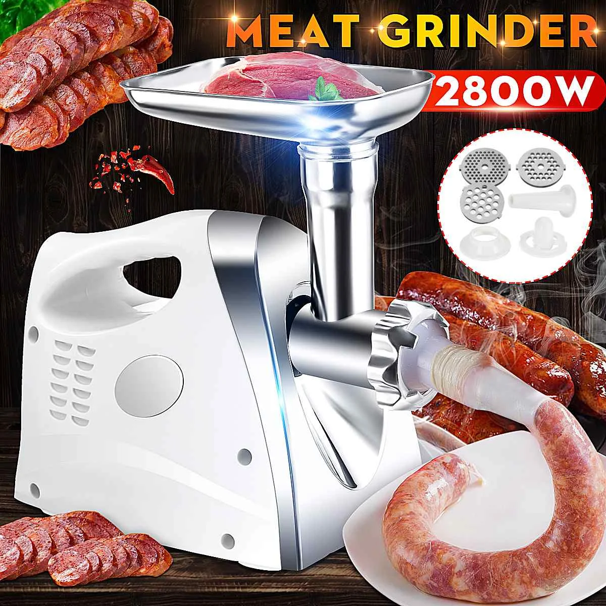 gymax 2800w electric meat grinder