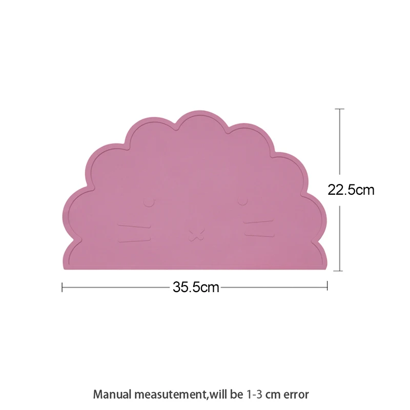 100%Food Safe Approve Silicone Dining Appliance Placemat Table Mat Children's Tableware Pad Kids Feeding Tableware Baby Stuff 6