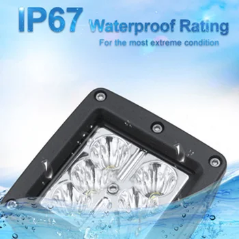 

Aux Working Light Off-road Truck Lamp White Shockproof Waterproof 2pcs