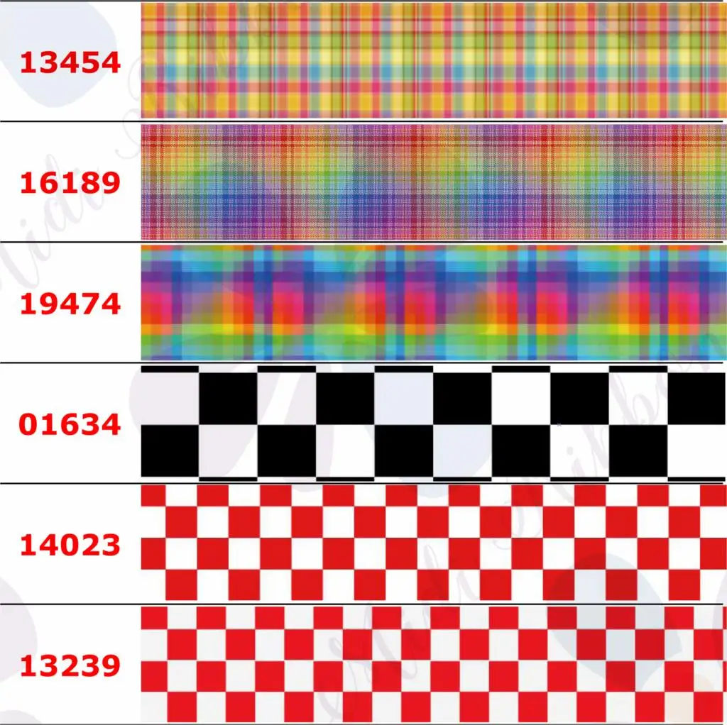 16 мм 75 Геометрическая проверка серии с принтом Grosgrain/эластичная лента мультфильм