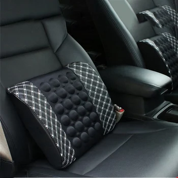

12V Electric Massage Car Seat Cushion Back Relaxation Travel Pillow Office Car Seat Back Waist Support Pain Relief Pad
