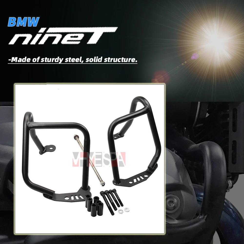 

Motorcycle Engine Crash Bars Sliding Guard Frame For BMW R Nine T NineT R9T Racer Scrambler Pure Urban 2014 - 2021