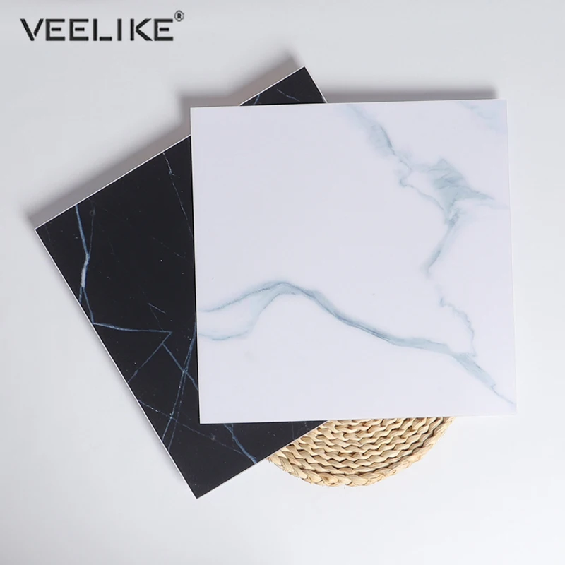 

Flooring Tile Sticker Wear-resistant Non-slip Waterproof Floor Decal Vinyl Self Adhesive Marble Wallpaper Living Room Wall Decor