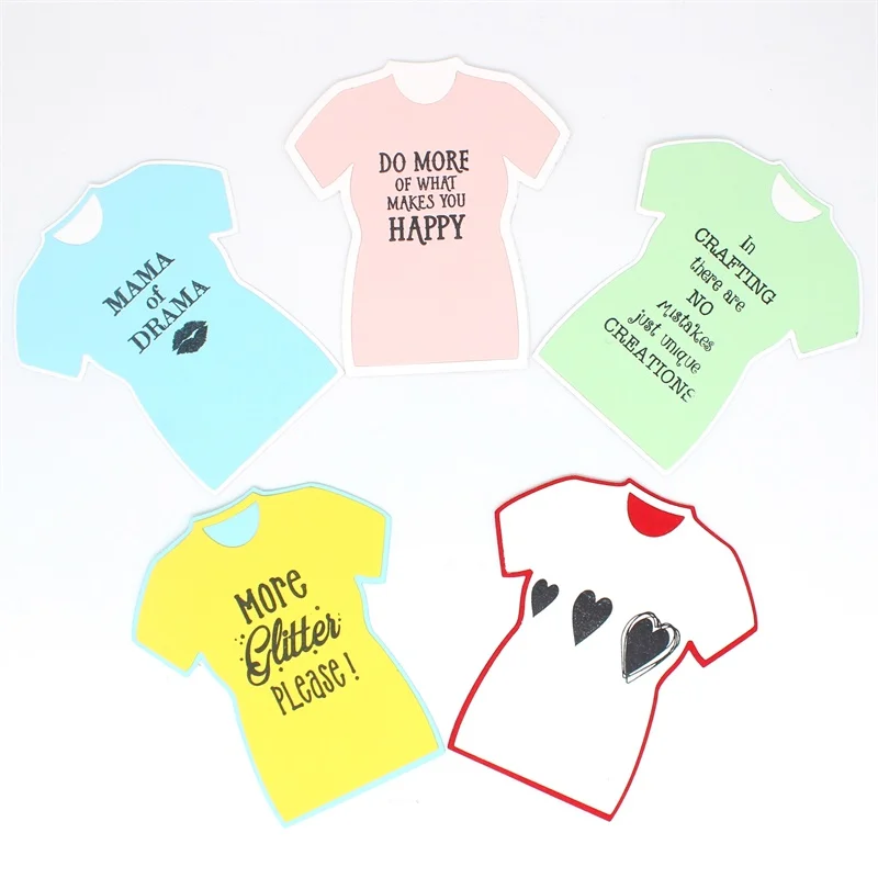 

T-Shirt Transparent Clear Silicone Stamp Cutting Dies Set for DIY scrapbooking/photo album Decorative