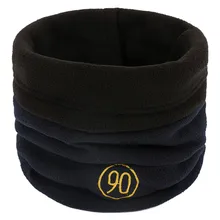 Модный роскошный женский шарф унисекс, однотонный Балаклава Флисовая Трикотажная двусторонняя одежда foulard femme