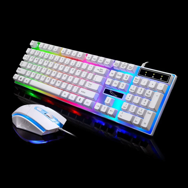 

USB Wired Keyboard Mouse Combo Set Backlit Design for Gaming OD889