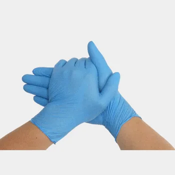 

100pcs Disposable Gloves Latex Rubber Nitrile Mechanic Work Lab Exam Protector For Tattoo Artists, Physicians