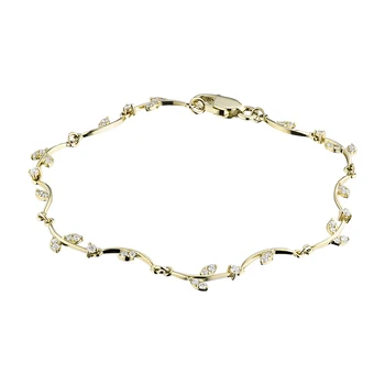 

Yellow gold bracelet with diamonds