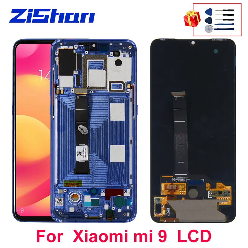 

Super AMOLED LCD For xiaomi Mi 9 LCD Display Touch Screen Digitizer Assembly Replace Parts For Xiaomi Mi 9 Mi9 Display Screen