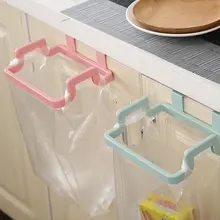 Задняя дверь портативный мешок для мусора кронштейн мешок для кухонного мусора кронштейн домашний шкаф дверь тряпка подвесной Стеллаж 1 шт. синий розовый