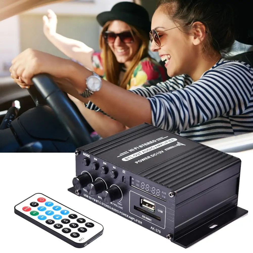 Мини-усилитель мощности для мотоцикла автомобиля лодки 12 В Bluetooth | Автомобили и