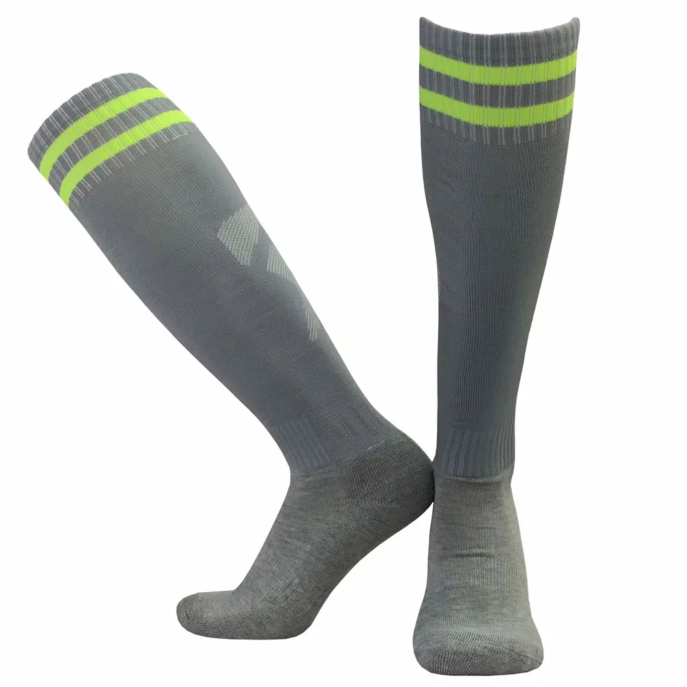 Women Men Kids Sports Soccer Socks Anti Slip Football Running Long Stocking Over Knee High