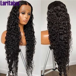30 inch Deep Wave Wig HD Lace Front Wig Pre Plucked Lace Front Human Hair Wigs Curly Wave Brazilian Remy Hair Lace Closure Wig