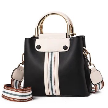 

2020 New Fashion Casual Atmosphere Handbag Female Large Capacity Three-layer Soft Leather Shoulder Messenger Bag Women Bag