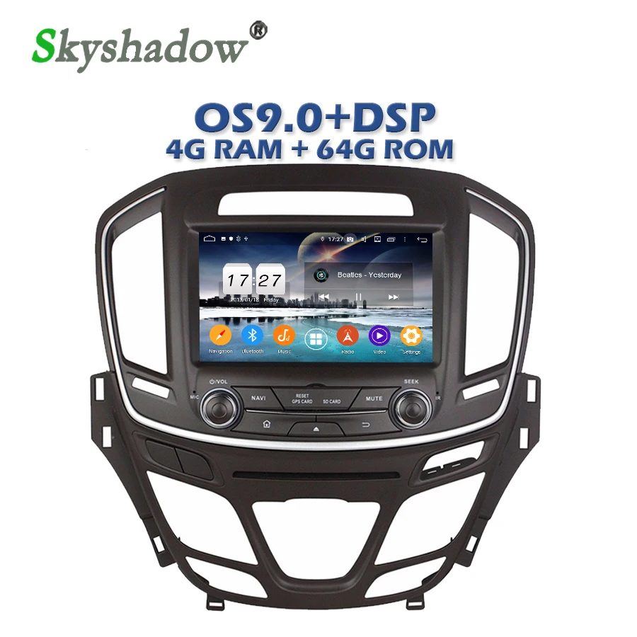 PX6 DSP Android 9,0 4G+ 64G Автомобильный dvd-плеер gps карта RDS радио wifi Bluetooth 4,2 для Buick Regal Opel INSIGINA
