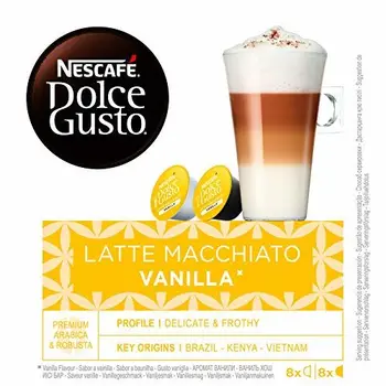 

NESCAFÉ Dolce Gusto Latte Macchiato Vanilla | Cápsulas de Café - 16 cápsulas de café