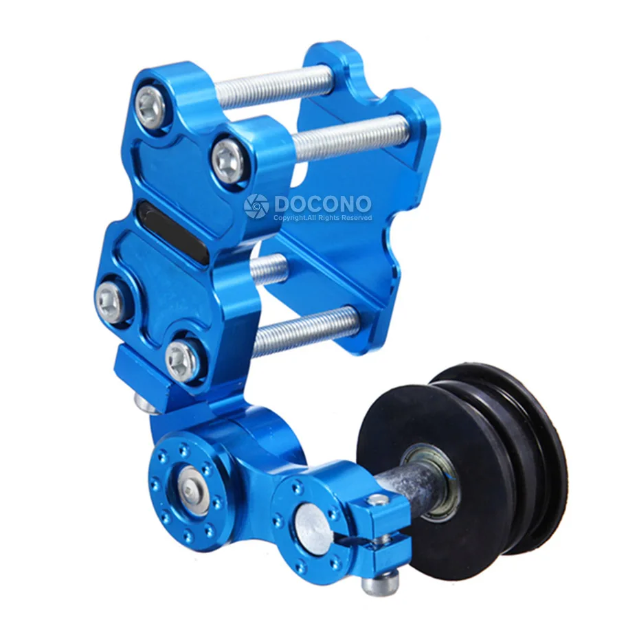 Universal Aluminum Motorcycle Chain Tensioner Adjuster Roller Tools Modified Accessories for Dirt Pit Bike ATV Motocross