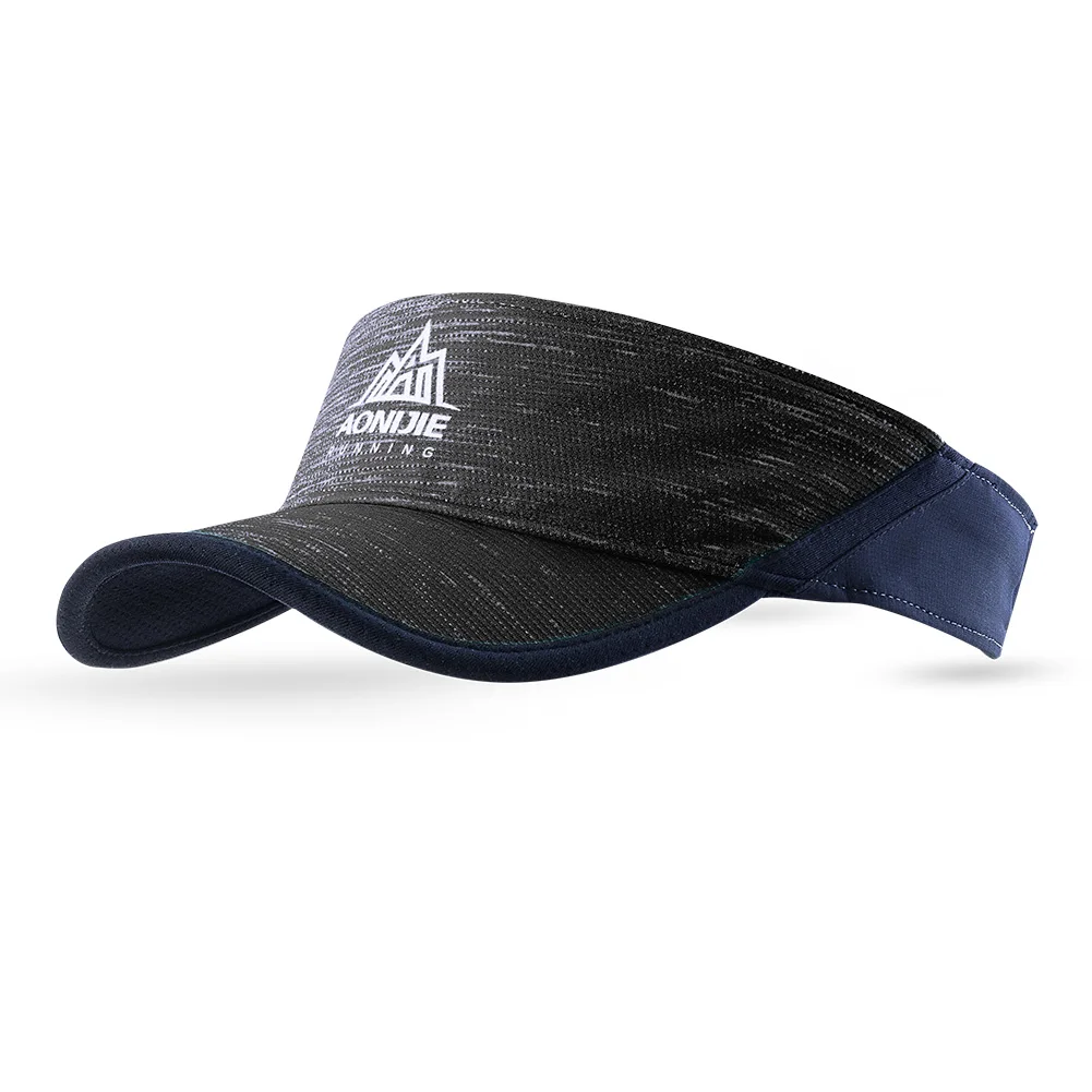 AONIJIE, быстросохнущая летняя шляпа, солнцезащитный козырек, кепка для спорта, пляжа, гольфа, рыбалки, марафона с регулируемым ремешком, анти-УФ, легкая, E4080 - Цвет: Серый